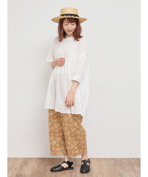 Samansa Mos2（サマンサ モスモス）の「総刺繍ストレートパンツ