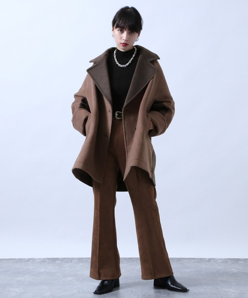 HARE（ハレ）の「バイカラーPコート(HARE)（ピーコート）」 - WEAR