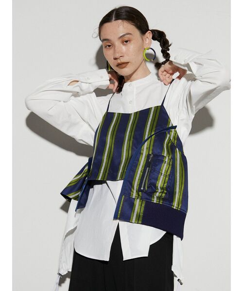 UN3D.（アンスリード）の「マルチストライプキャミソール