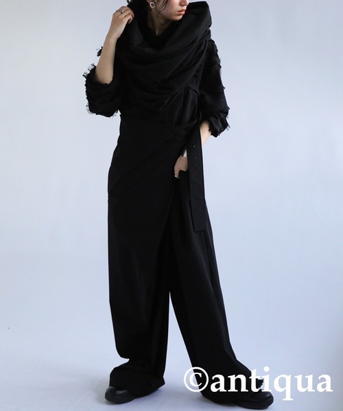 変形4wayロングスヌード（ネックウォーマー/スヌード）｜antiqua