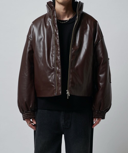 セール】【Neucon/ニューコン】レザーボリュームパッファースタンド