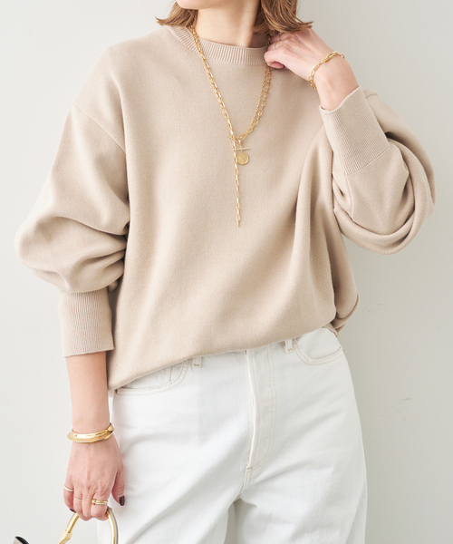 SMOOTH TOP クルーネック プルオーバー（ニット/セーター）｜Deuxieme