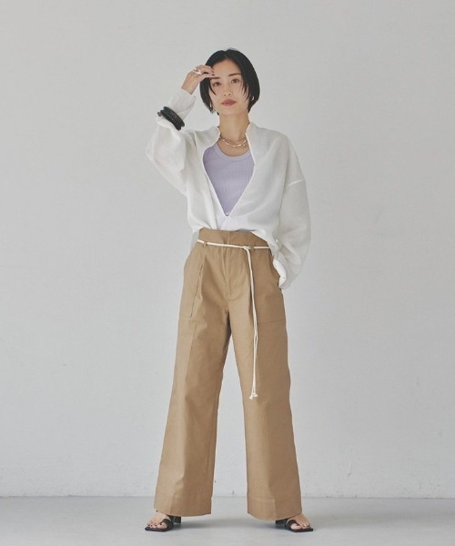 TODAYFUL（トゥデイフル）の「スラブスリットシャツ（シャツ/ブラウス