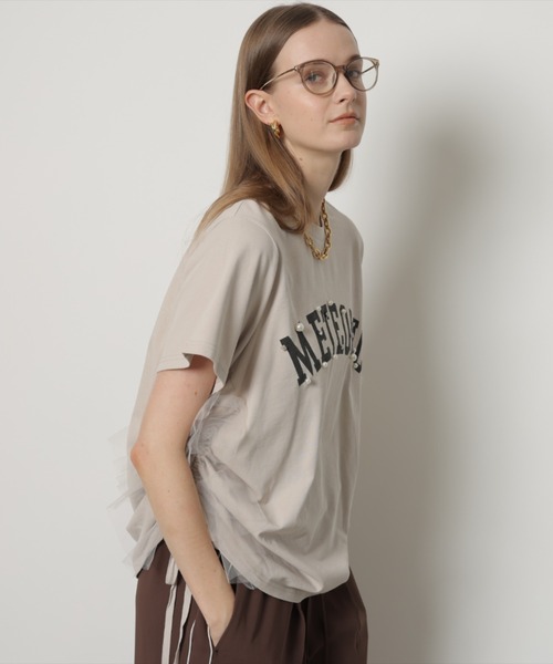 CADUNE（カデュネ）の「サイドチュールロゴT-shirt（Tシャツ