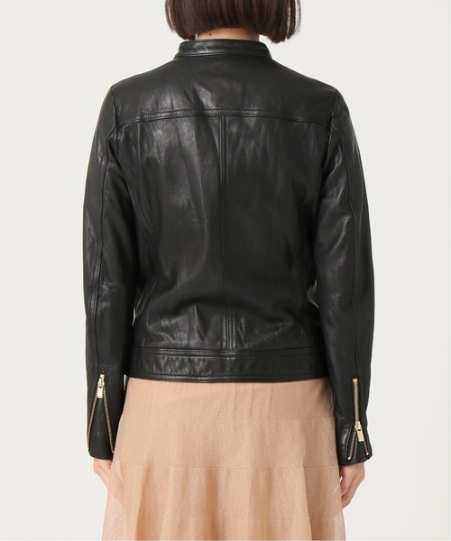 Noble（ノーブル）の「《追加》ソフトラムレザーライダースブルゾン