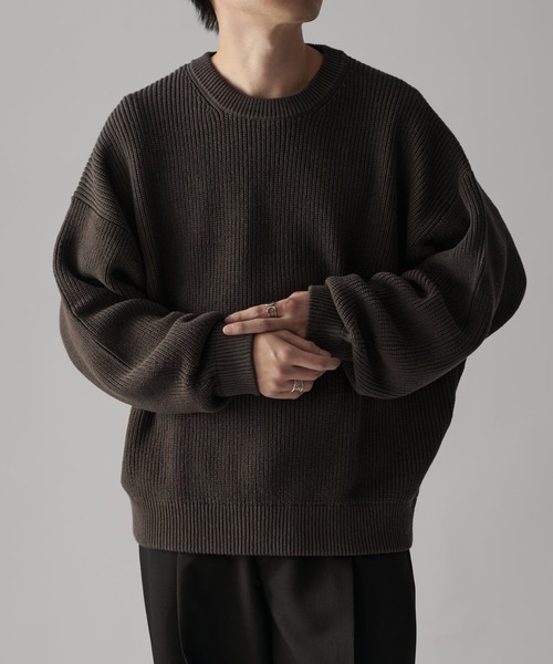 Lui's（ルイス）の「片畦クルーネックニット（ニット/セーター）」 - WEAR