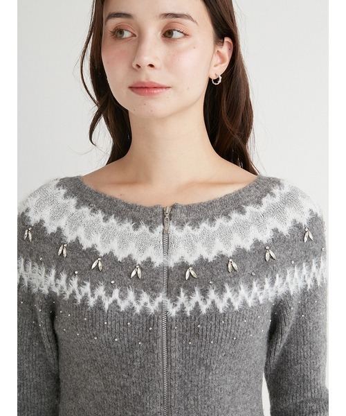 CELFORD（セルフォード）の「フェアアイルジップカーディガン