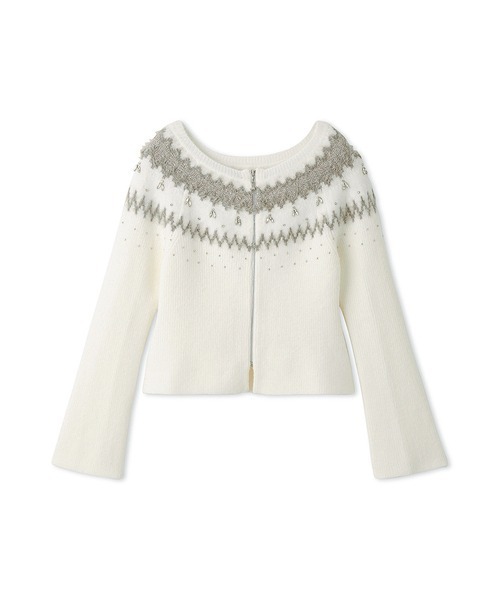 CELFORD（セルフォード）の「フェアアイルジップカーディガン