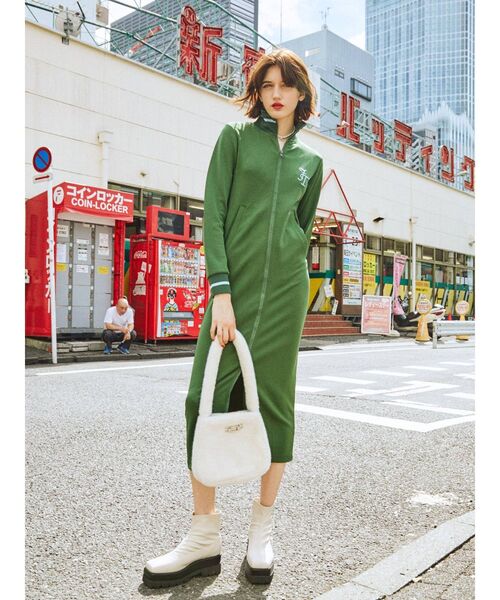 jouetie（ジュエティ）の「ロングジャージワンピース（ワンピース