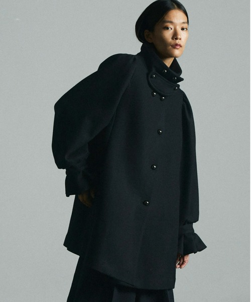 mici（ミチ）の「(mici)スタンドカラーミドルコート（その他アウター
