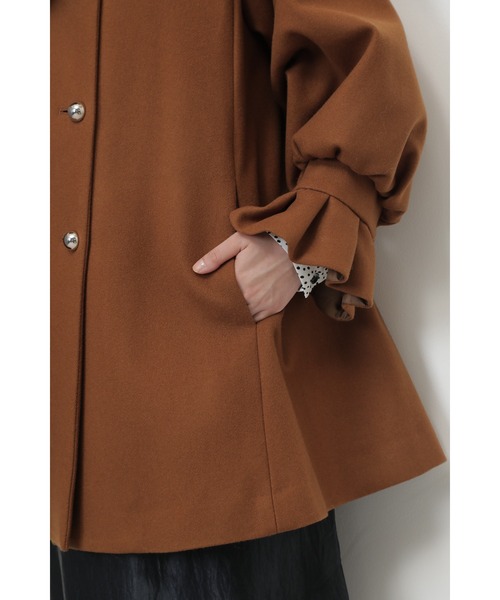 mici（ミチ）の「(mici)スタンドカラーミドルコート（その他アウター