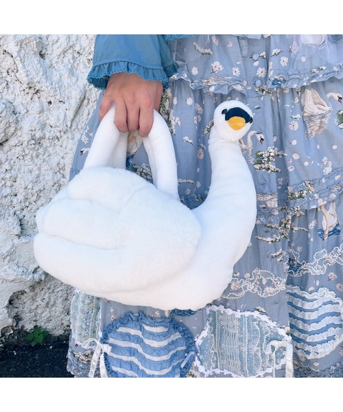 PINK HOUSE（ピンクハウス）の「SWAN LAKE ぬいぐるみバッグ（トート