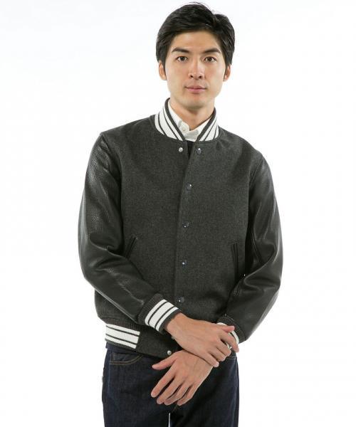 J.PRESS（ジェイプレス）の「メルトン×レザーバーシティージャケット