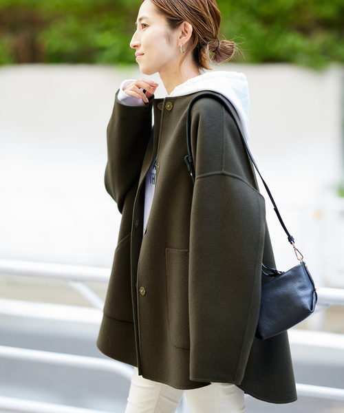 FRAMeWORK（フレームワーク）の「ハミルトンリバークルーネックコート