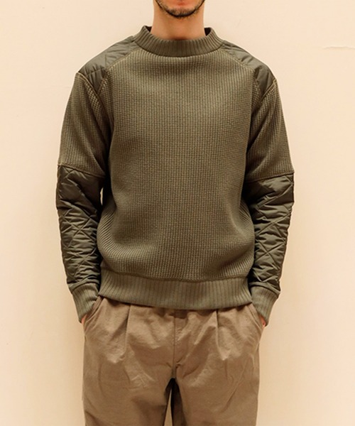 日本製・ワッフルシャツ 】Jackman X Lavenham Waffle Armored Midneck
