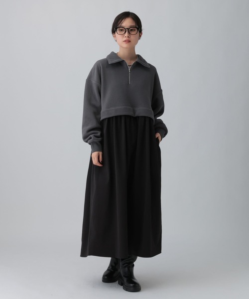 セール】フリースドッキングワンピース 613853（ワンピース）｜LEPSIM