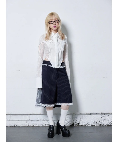 neith.（ネイス）の「neith./ネイス/Lace Tied Shirts（シャツ