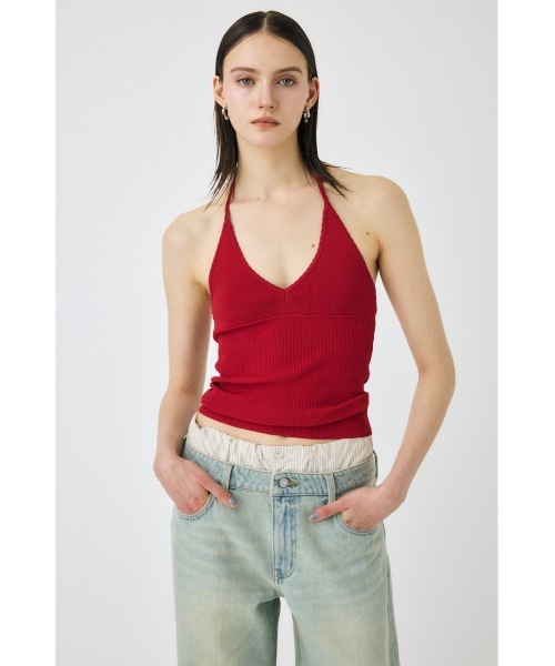セール】【セットアップ対応】HALTER KNIT キャミソール（キャミソール