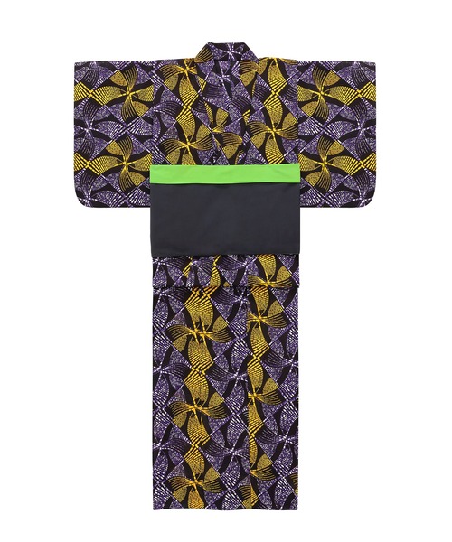 セール】アフリカンプリント浴衣 2点セット 【ZOZOTOWN限定アイテム