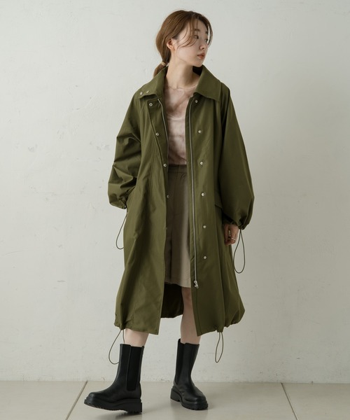 Kastane（カスタネ）の「ハイネックミリタリーモッズコート（モッズ