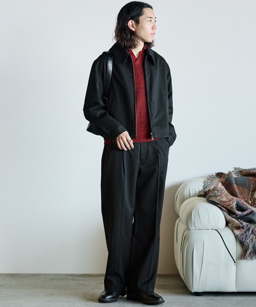 TECH WOOL GABARDINE ZIP BLOUSON【SET-UP】（ブルゾン）｜WYM LIDNM