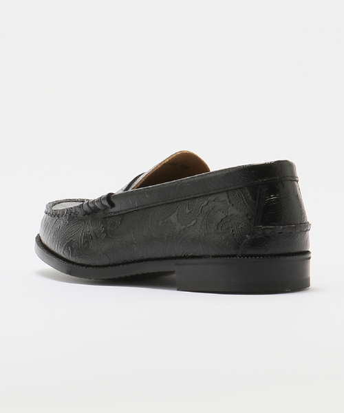 The Kenford Fineshoes】EMBOSSED LOAFERS / BLACK PAISLEY