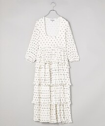 GANNI（ガニー）の「GANNI/ガニー PLEATED GEORGETTE FLOUNCE SMOCK