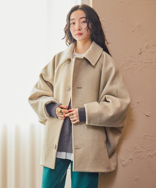 niko and（ニコアンド）の「ライトモッサドルマンジャケットコート