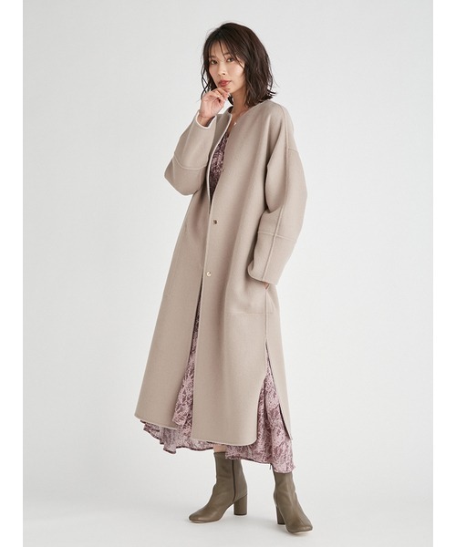 FRAY I.D（フレイアイディー）の「ウールカシミヤバイカラーリバー