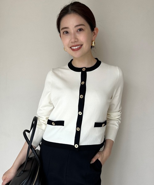 シルクブレンドベーシックニットカーディガン（カーディガン/ボレロ