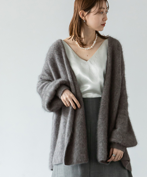 Noble（ノーブル）の「《追加3》ファーニットパフカーディガン