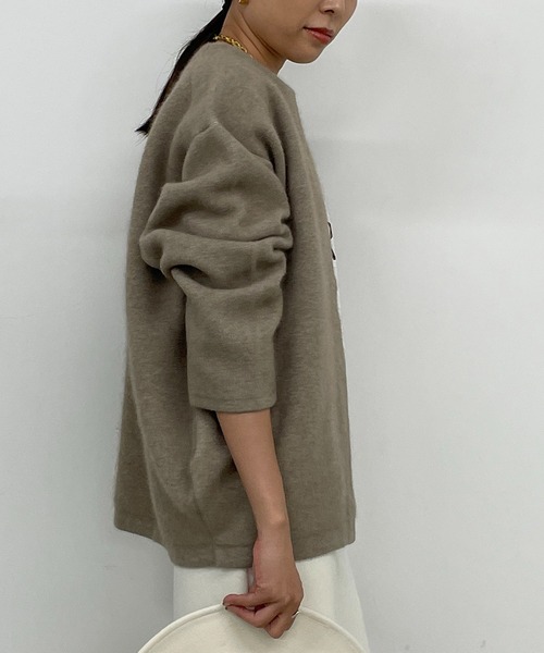 LOUNGEDRESS（ラウンジドレス）の「接結ニットコート（ノーカラー