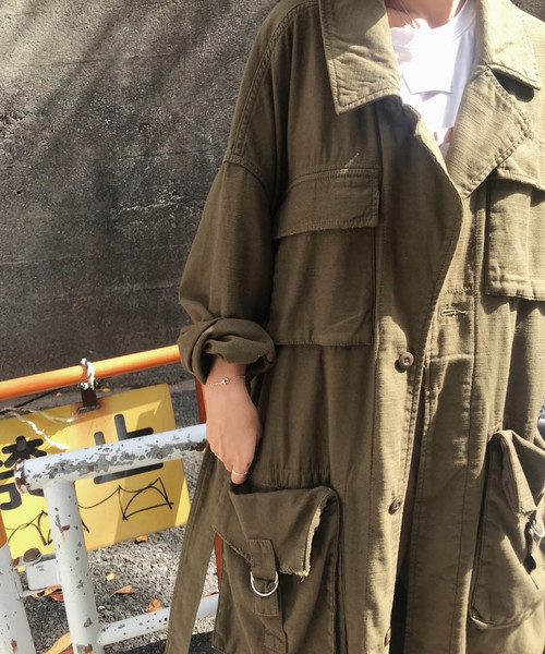 Ameri（アメリ）の「ARMY POCKET LONG COAT（ミリタリージャケット
