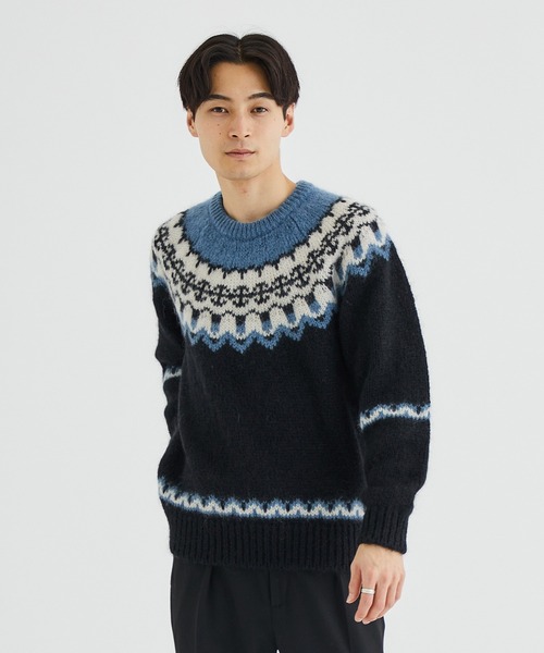 BATONER（バトナー）の「STUDIOUS別注 モヘアノルディッククルーネック