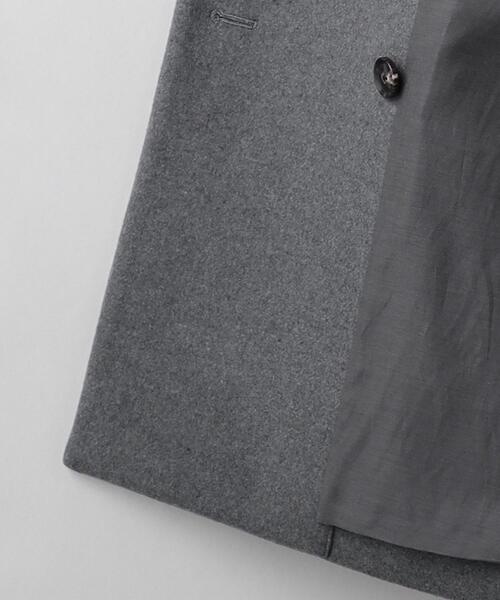 6（ロク）の「＜6(ROKU)＞メルトン ジャケット コート グレー（その他