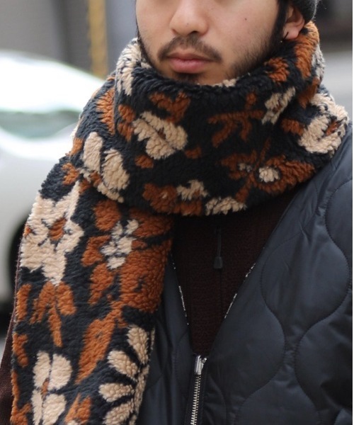 superNova.（スーパーノヴァ）の「Jacquard flower boa muffler