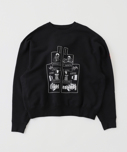 C.E / シーイー】cavempt CHANNEL ENCODING CREW NECK（スウェット