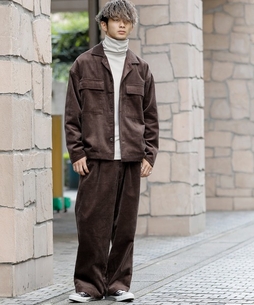 セール】太畝 コーデュロイ CPOジャケット ワイドパンツ 上下セット