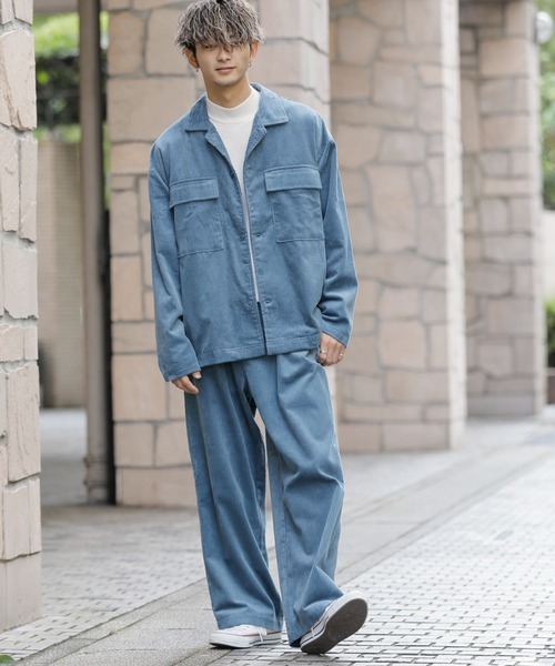 セール】太畝 コーデュロイ CPOジャケット ワイドパンツ 上下セット
