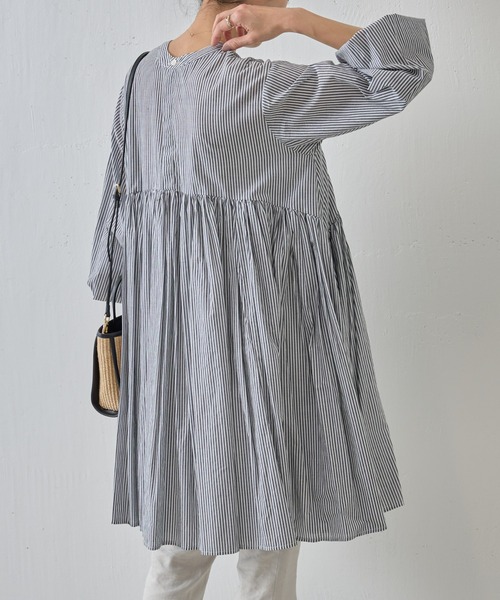 BEARDSLEY（ビアズリー）の「《ビアズリー》先染めギャザーチュニック