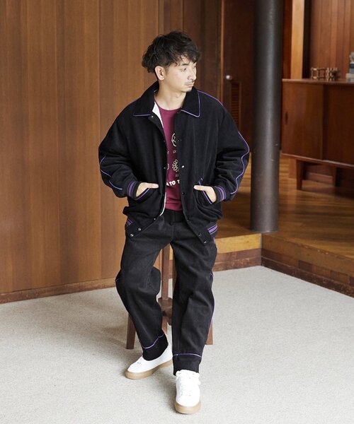 スクーカム コーデュロイ セットアップ スタジャン パンツ SKOOKUM