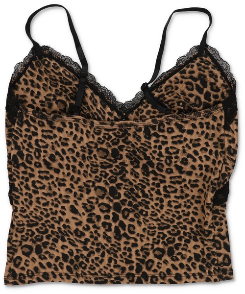 d.i.a. レオパード柄キャミソール カップ付きキャミソール/ヒョウ柄