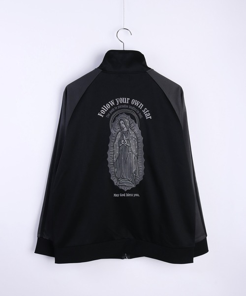 マリア柄 総刺繍 ラグラントラックジャケット /ブロークコア（ジャージ