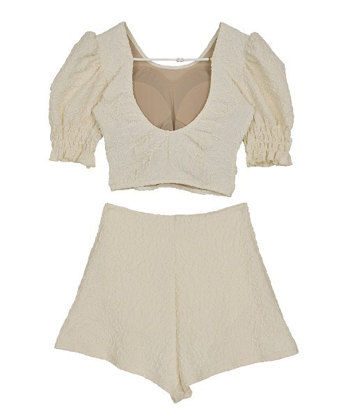 セール】BUMPY PUFF SHOULDER SWIMWEAR（水着）｜Ameri（アメリ）の