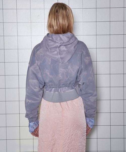 Half Zip Cropped Sweat Top/ハーフジップクロップドスウェットトップ