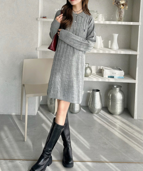 セール】【Ada.別注 U.S. POLO ASSN】ケーブル ポロニット ミニ