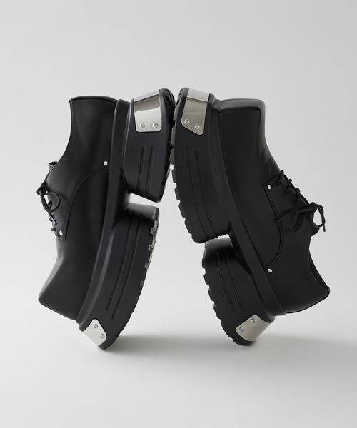 GRANCY】Metal Plate Leather Shoes / メタルプレートレザーシューズ