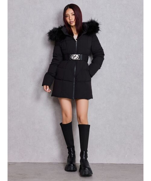 セール】GDベルト付きロングダウンコート（ダウンジャケット/コート