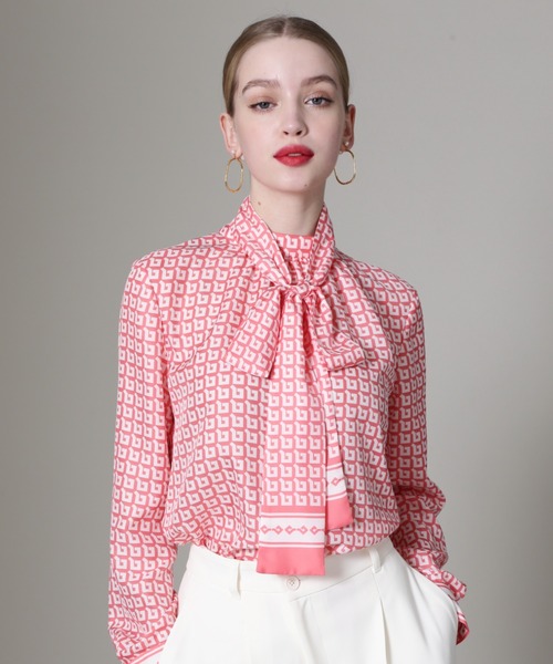 セール】◇[URBAN PRECIOUS] ジオメトリックプリントブラウス（シャツ