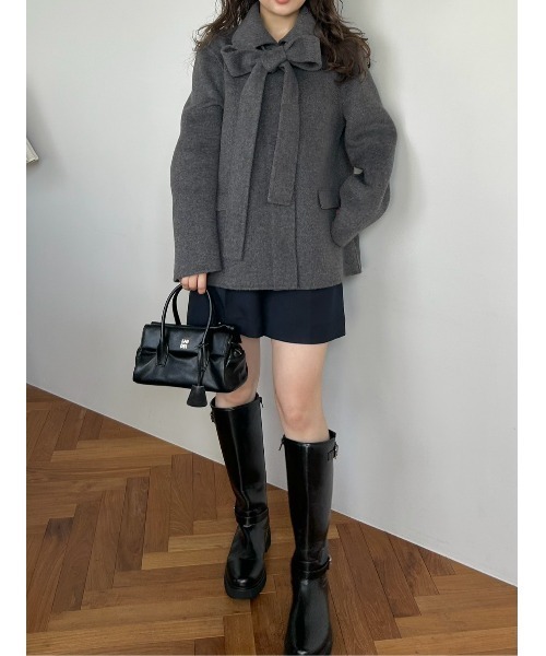 SNIDEL（スナイデル）の「リバーリボンジャケット（テーラード